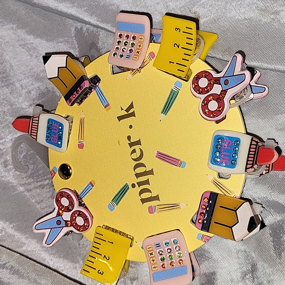 Piper K School Themed Hair Clips Brand New TL M LP